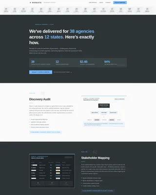 Government Consulting Landing Page Template