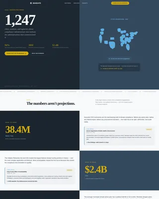 Government Sustainability Consultant Landing Page