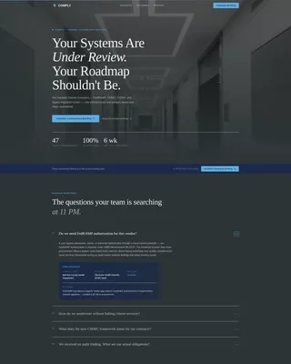 Government Technology Consultant Landing Page Template