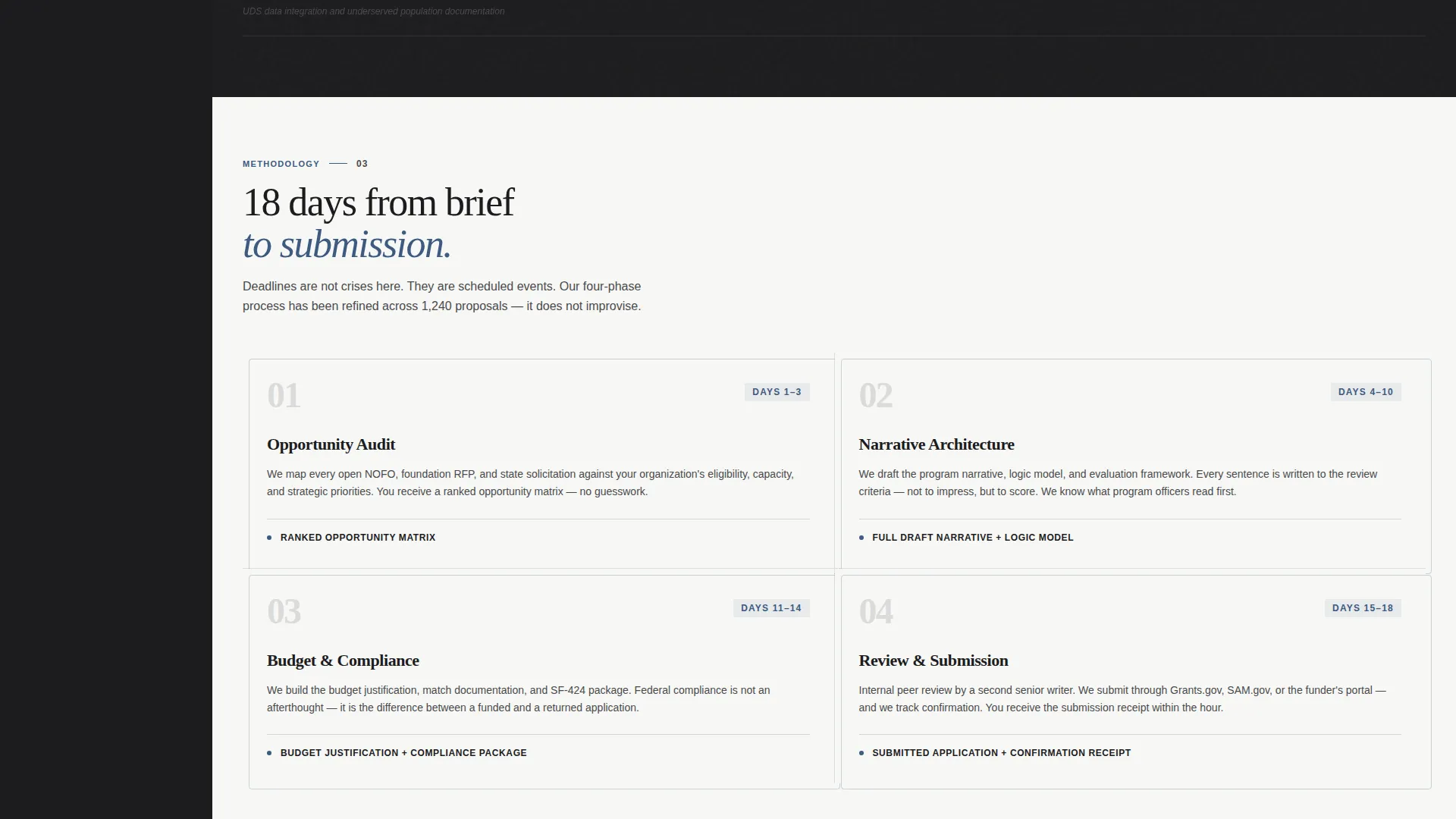 Grant Writer Service Area Landing Page Template
