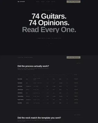 Guitar Builder (Luthier) Business Reviews Website Template