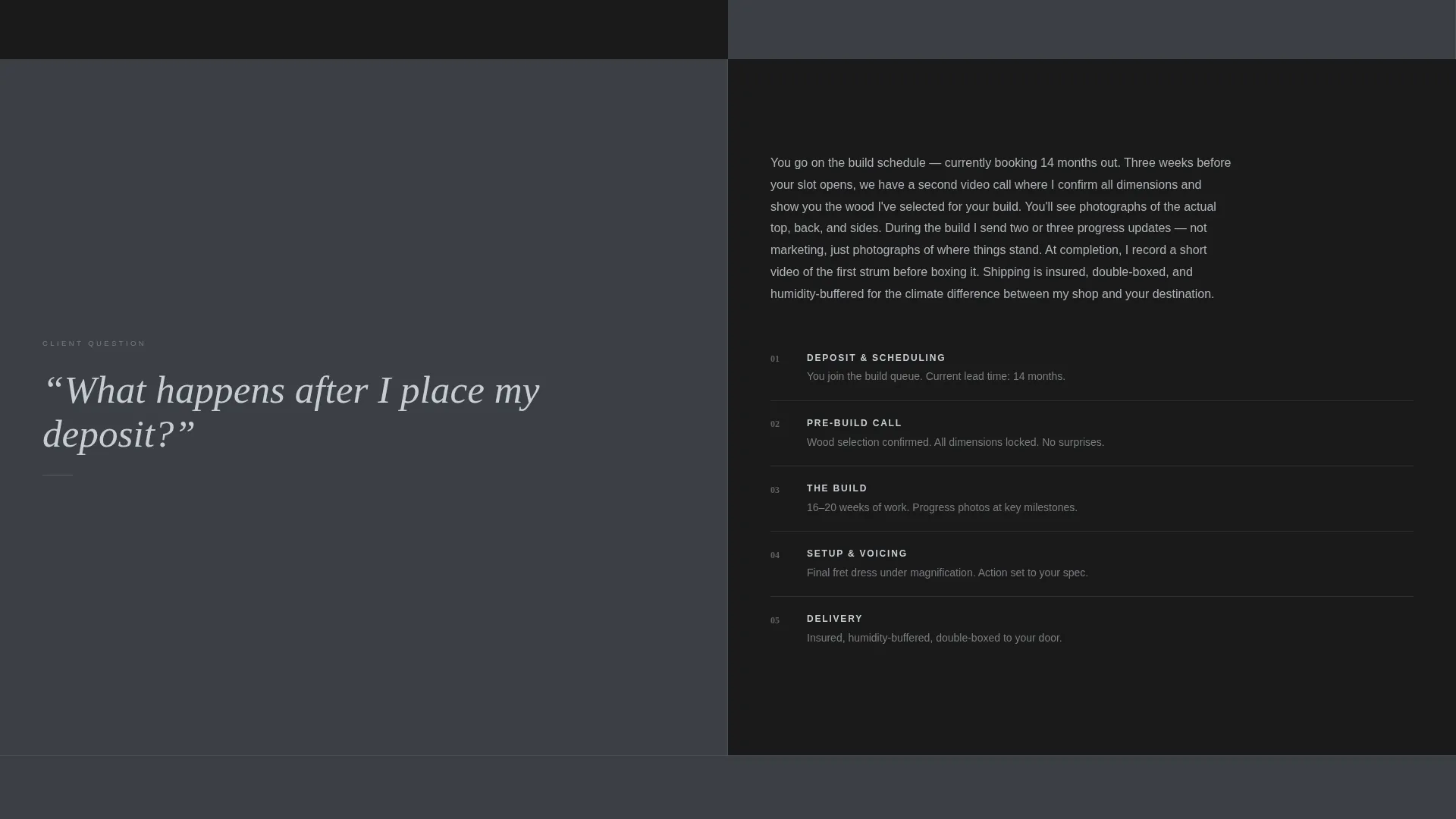 Custom Guitar Builder Landing Page Template