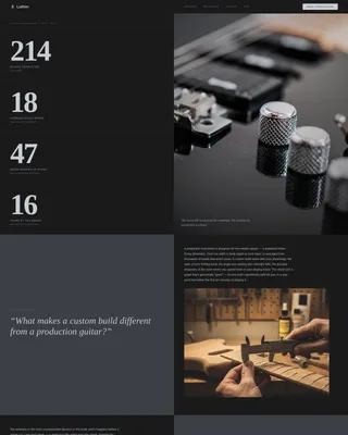 Custom Guitar Builder Landing Page Template
