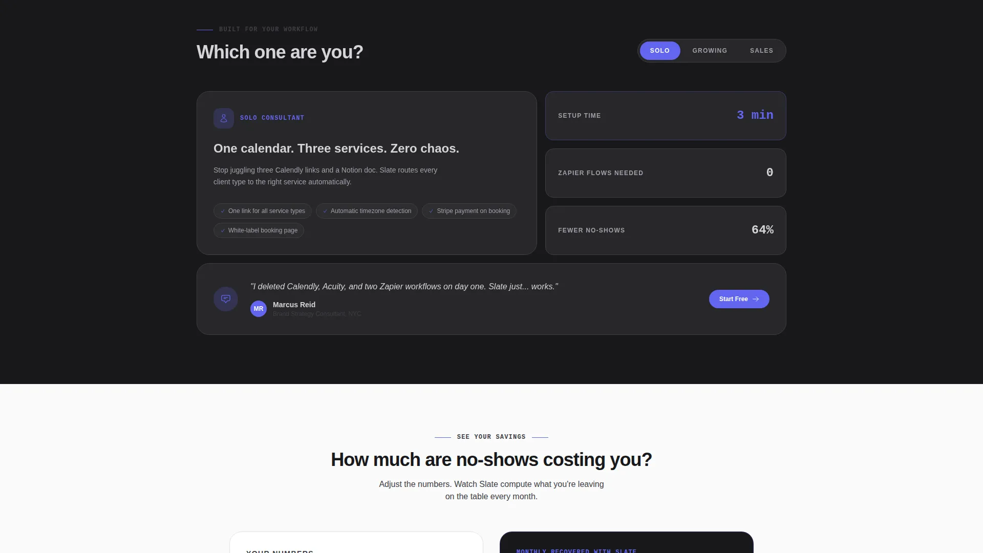 Appointment Scheduling SaaS Landing Page Template