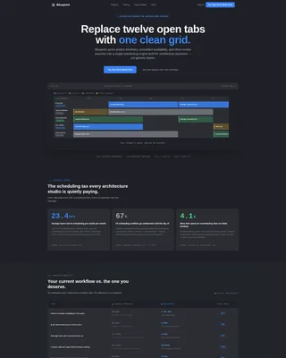 Architecture Booking System Landing Page Template