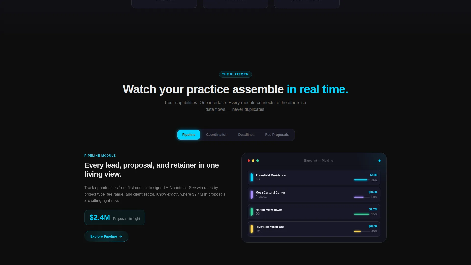 Architecture CRM Landing Page Template