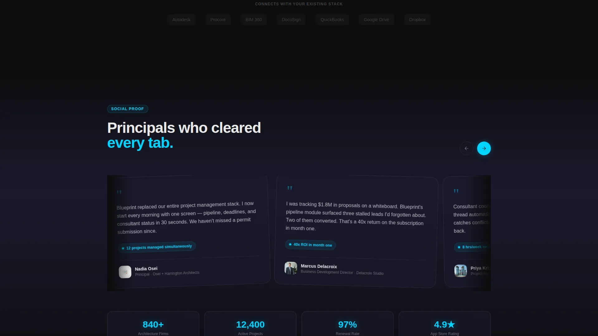 Architecture CRM Landing Page Template