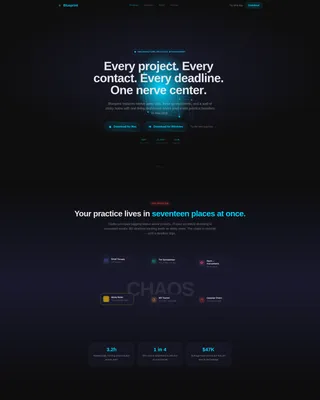 Architecture CRM Landing Page Template
