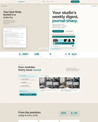 Architecture Email Newsletter Landing Page Template