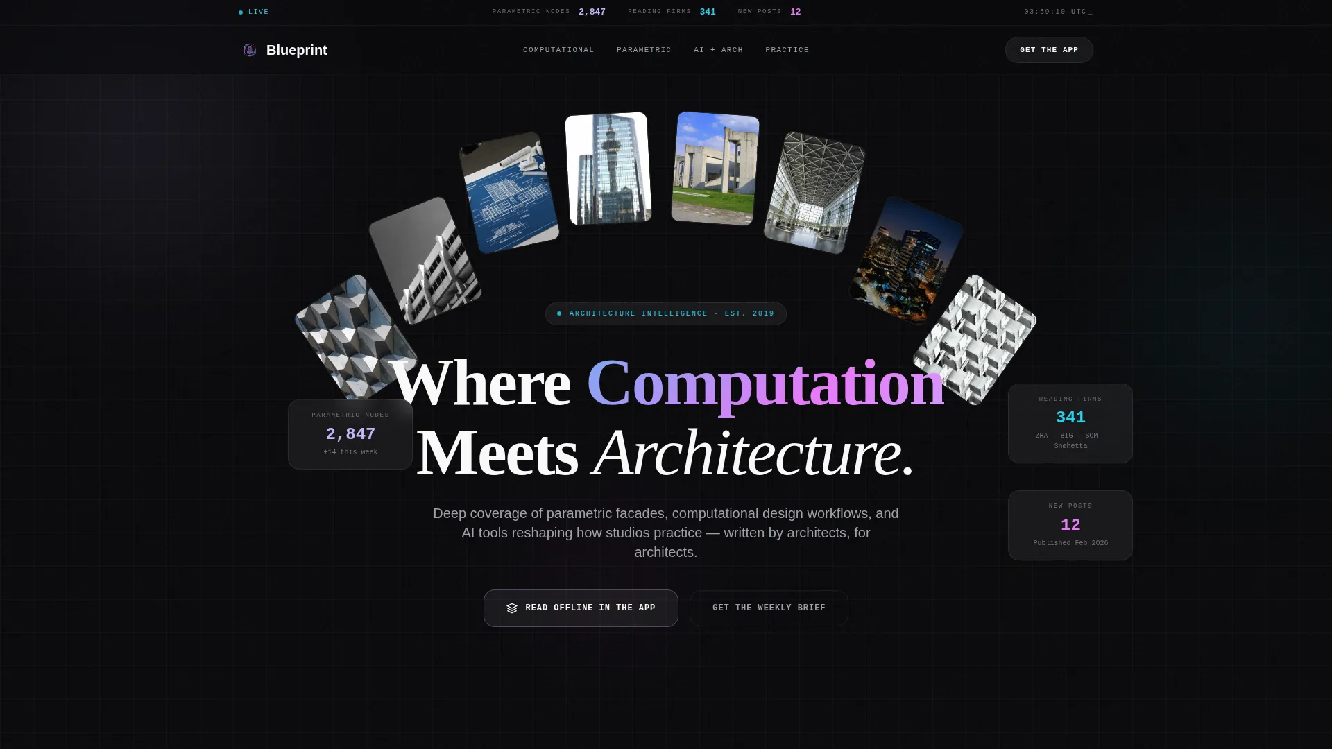 Architecture Firm Blog Landing Page Template