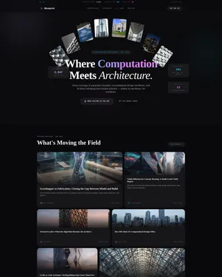 Architecture Firm Blog Landing Page Template