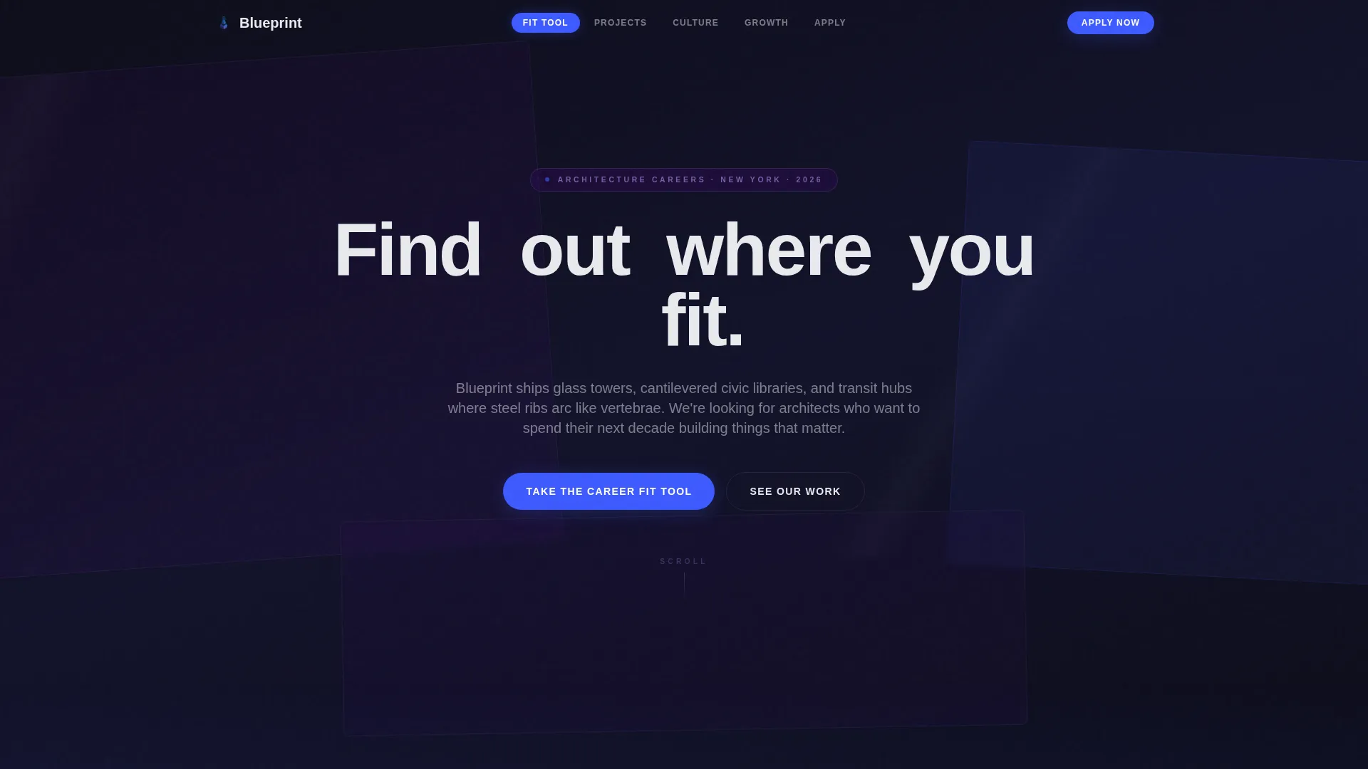 Architecture Firm Careers Landing Page Template