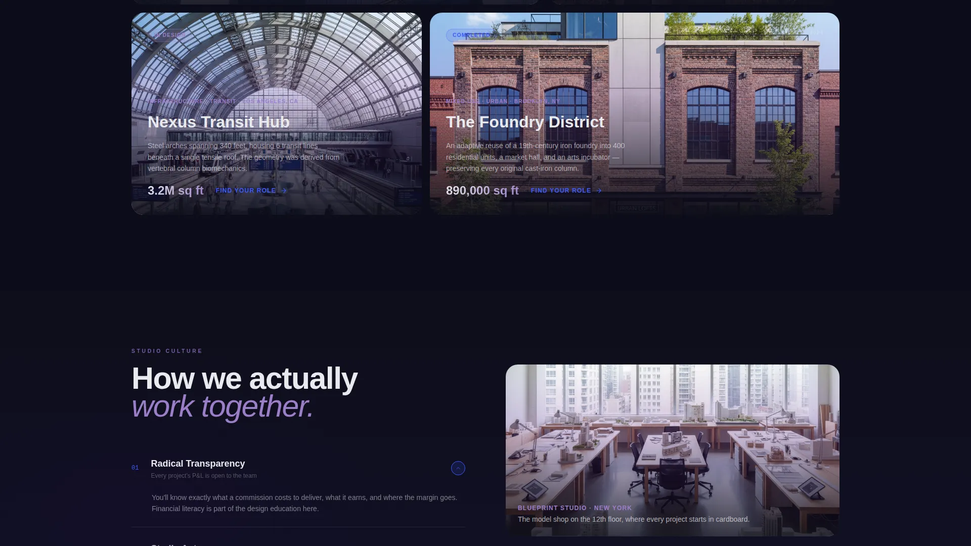 Architecture Firm Careers Landing Page Template