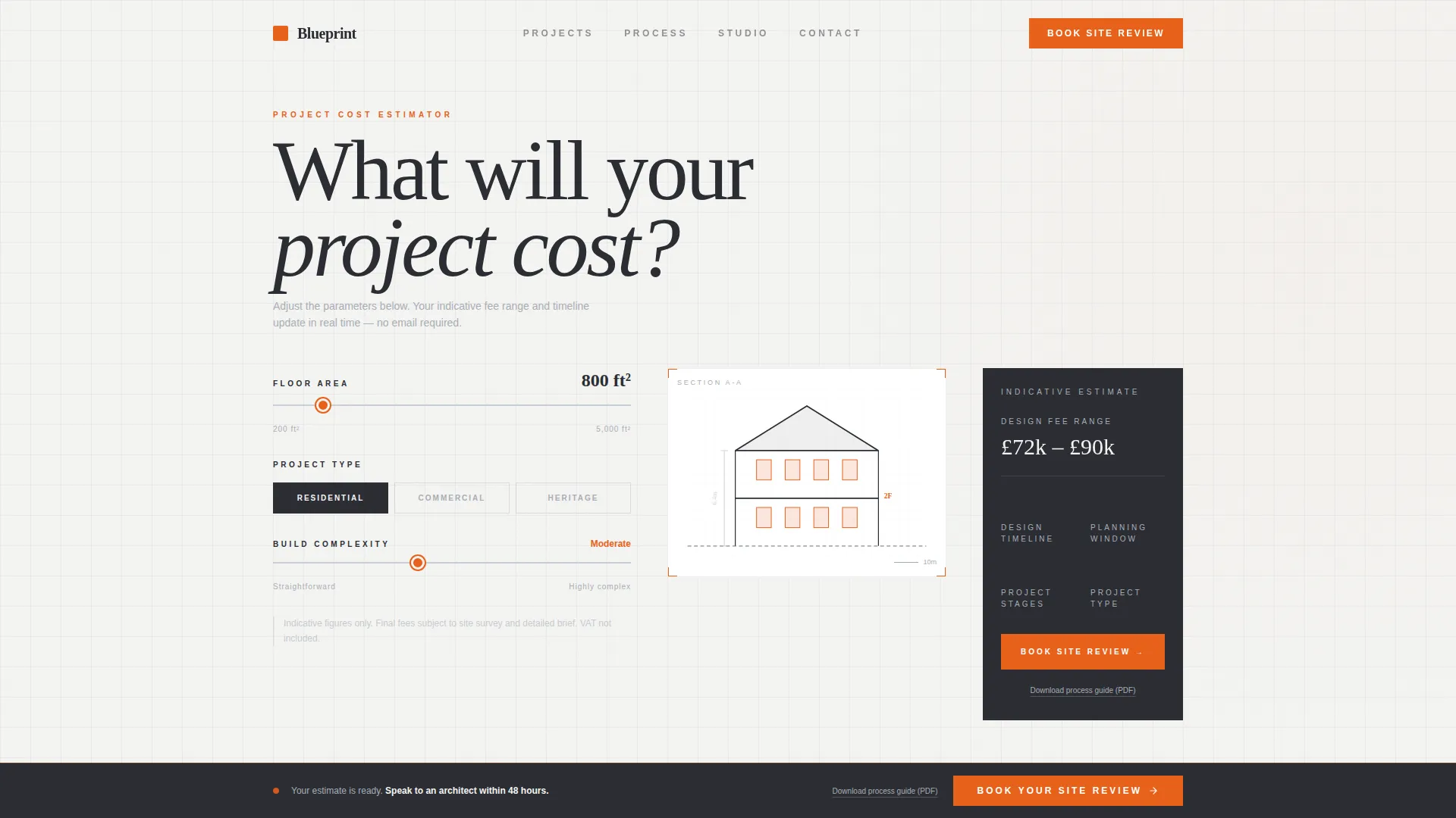 Architecture Firm Booking Website Template
