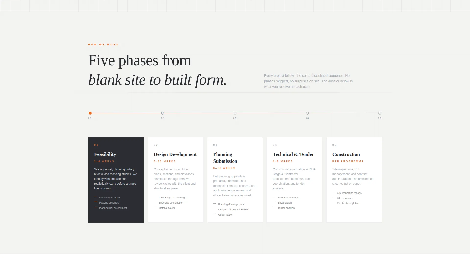 Architecture Firm Booking Website Template