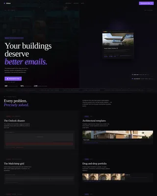 Bold Architecture Firm Email Marketing Landing Page