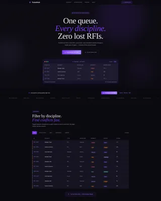 Architecture Firm Help Desk Landing Page Template