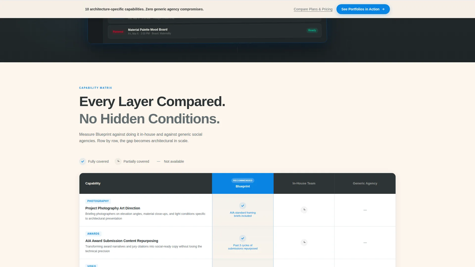 Architecture Firm Social Media Landing Page Template