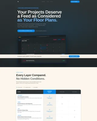 Architecture Firm Social Media Landing Page Template