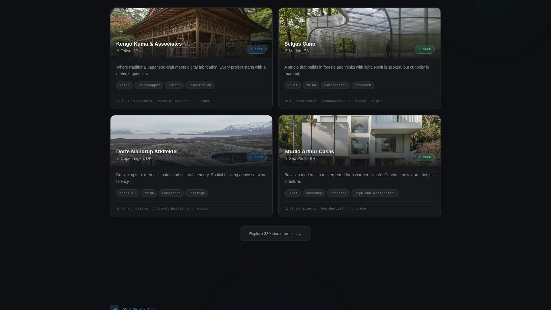 Architecture Job Board Landing Page Template