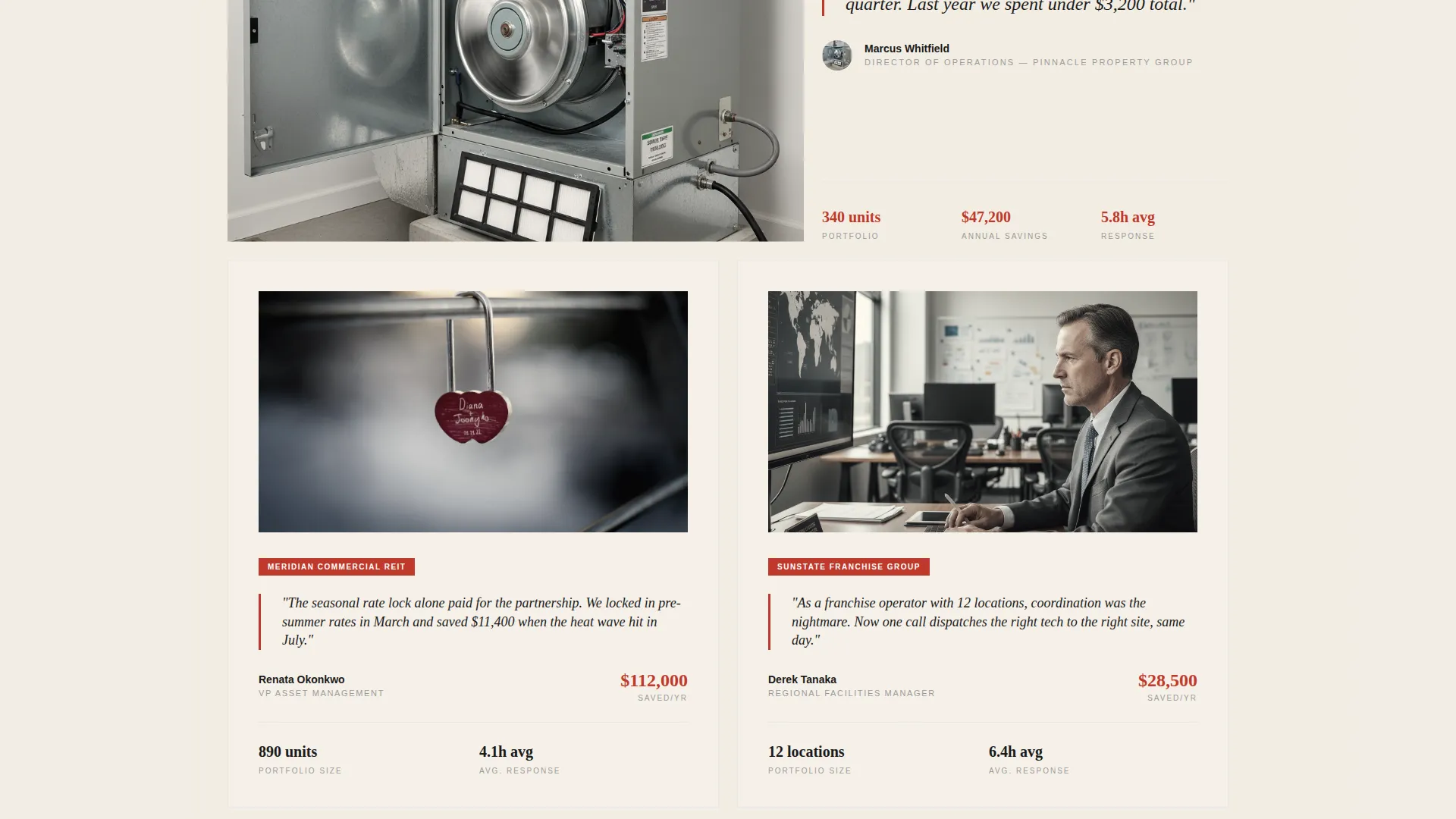 HVAC Contractor Marketing Reviews Website Template