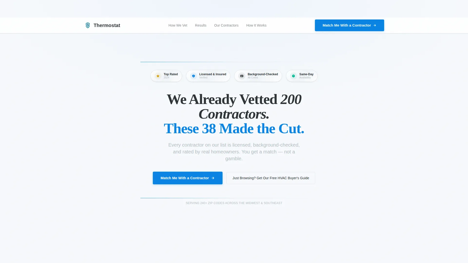 HVAC Contractor Referral Landing Page Template