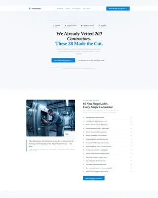 HVAC Contractor Referral Landing Page Template