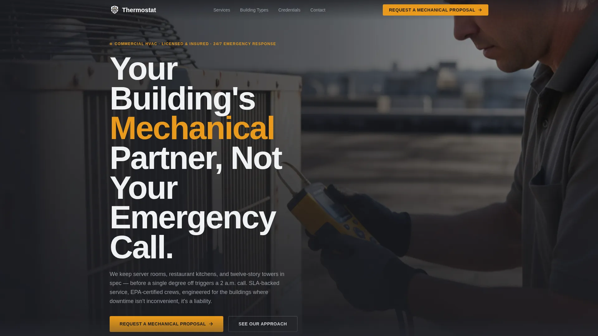 HVAC Technician Professional Website Template