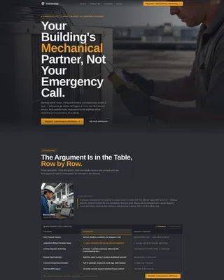 HVAC Technician Professional Website Template