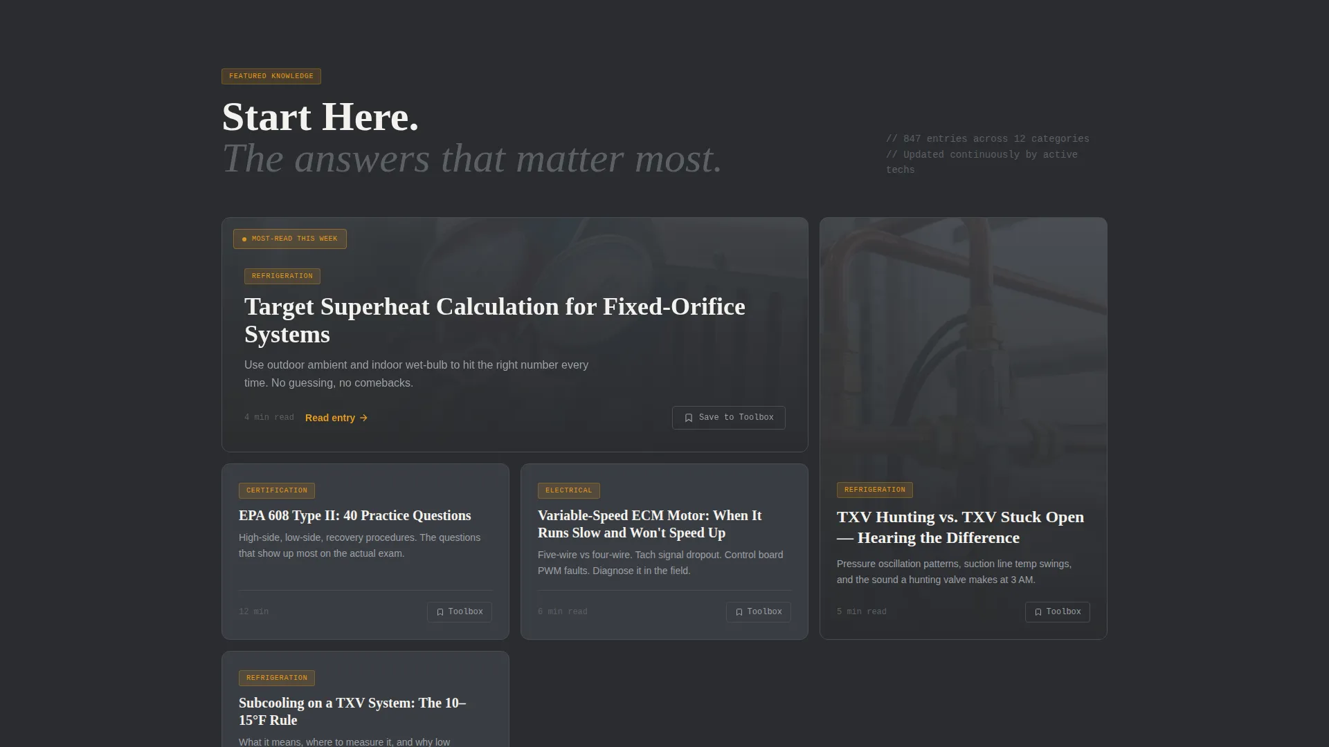 HVAC Technician FAQ Website Template
