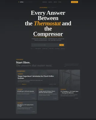 HVAC Technician FAQ Website Template