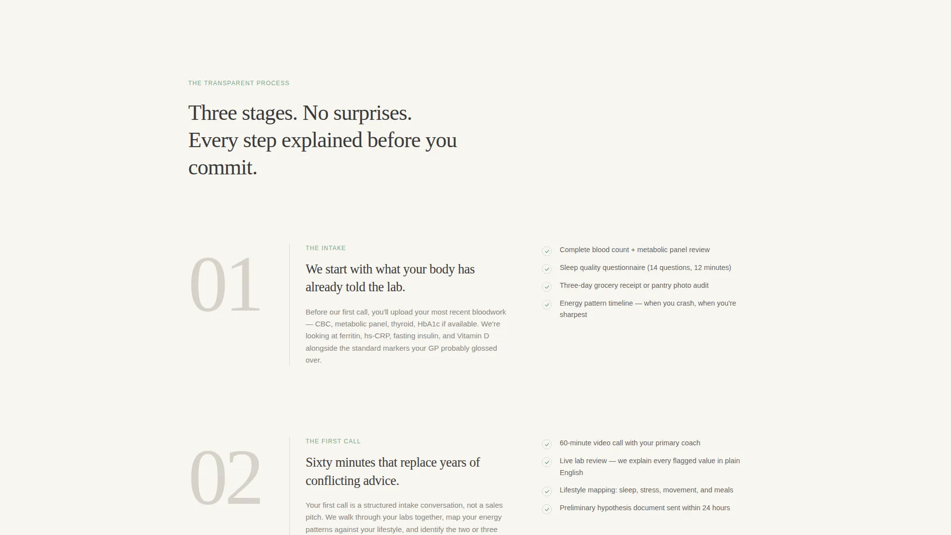 Evidence-Based Health Coach Landing Page Template