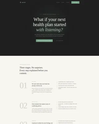 Evidence-Based Health Coach Landing Page Template