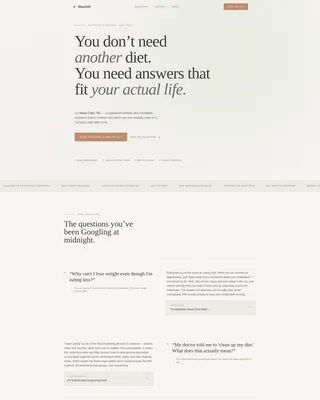 Health Coach FAQ Landing Page Template