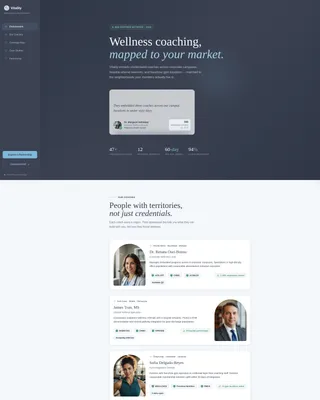 Health Coach Service Area & Location Landing Page