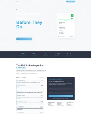 Health Inspector Appointment Booking Website Template