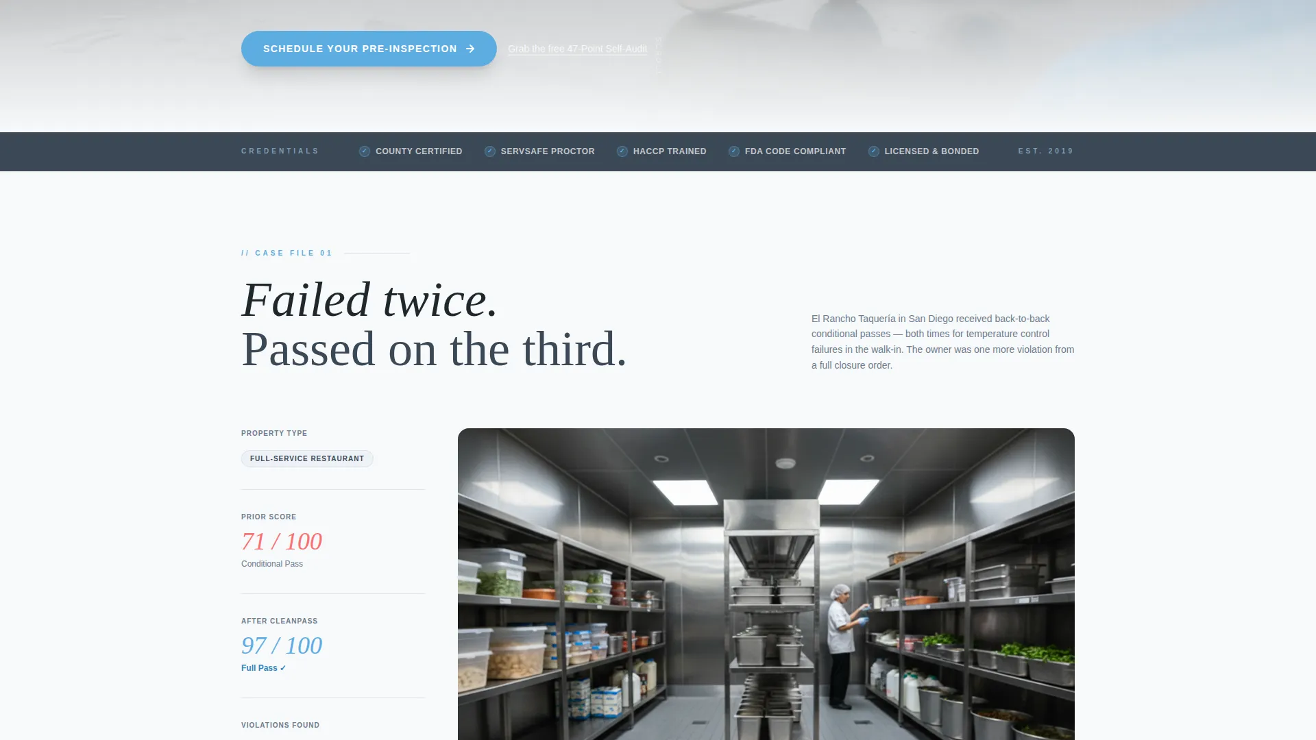 Specialist Health Inspector Appointment Booking Website Template