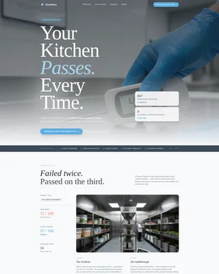 Specialist Health Inspector Appointment Booking Website Template