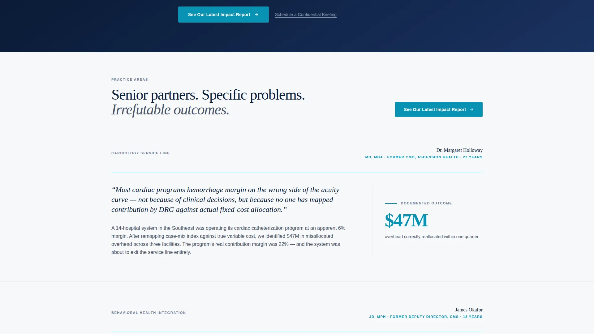 Specialist Consulting & Advisory Blog & Content Website Template