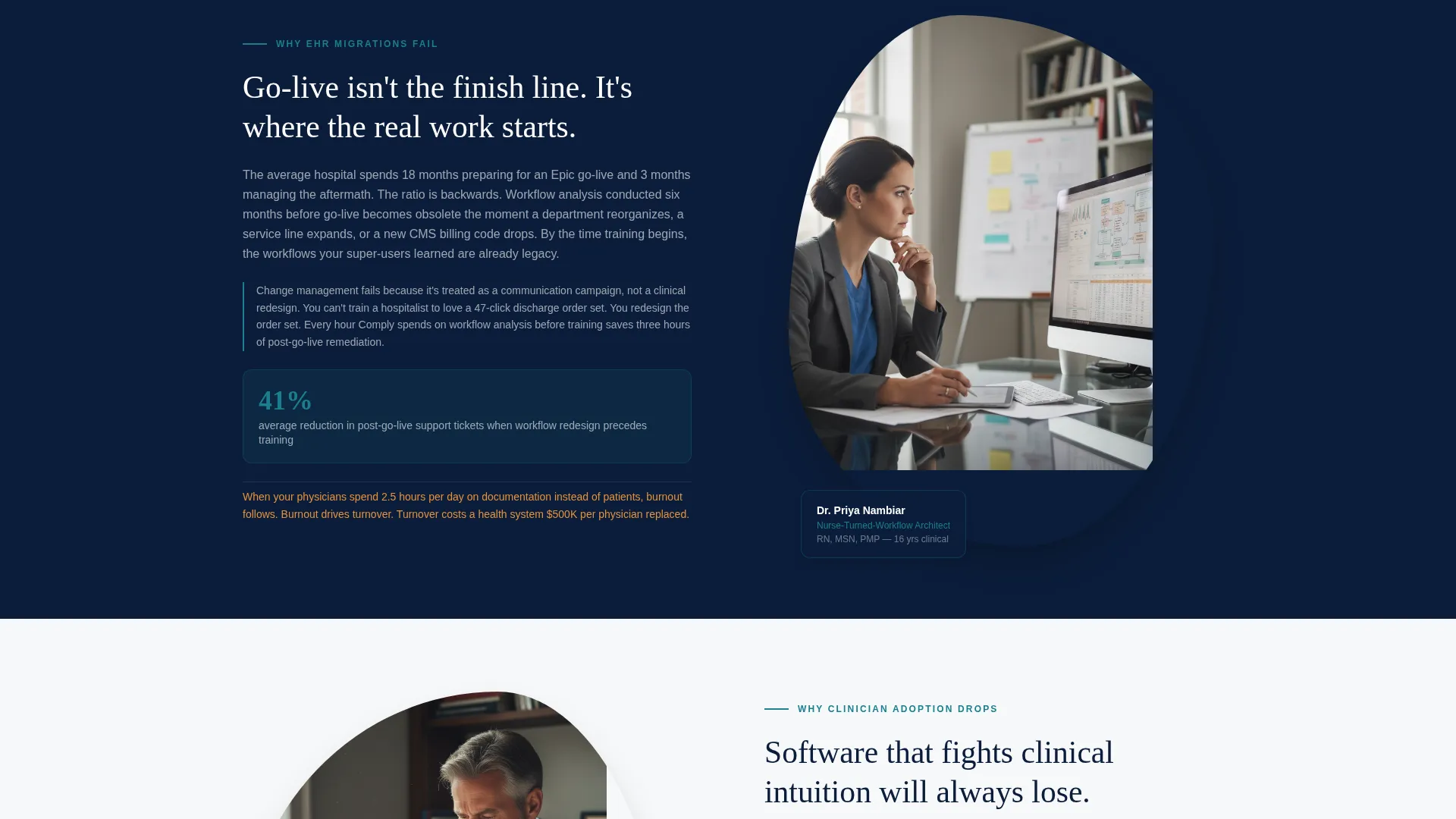 Healthcare Digital Transformation Consulting Landing Page