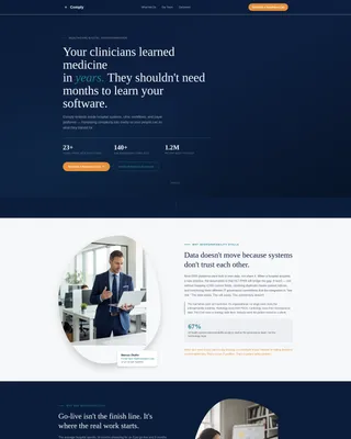 Healthcare Digital Transformation Consulting Landing Page