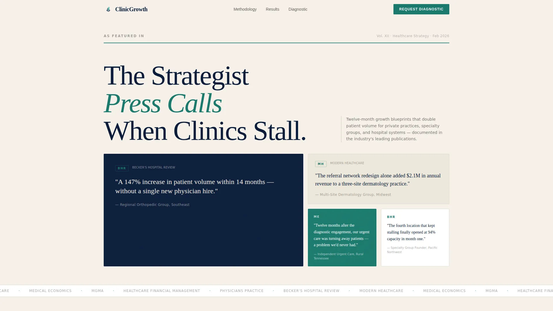 Healthcare Consulting Landing Page Template