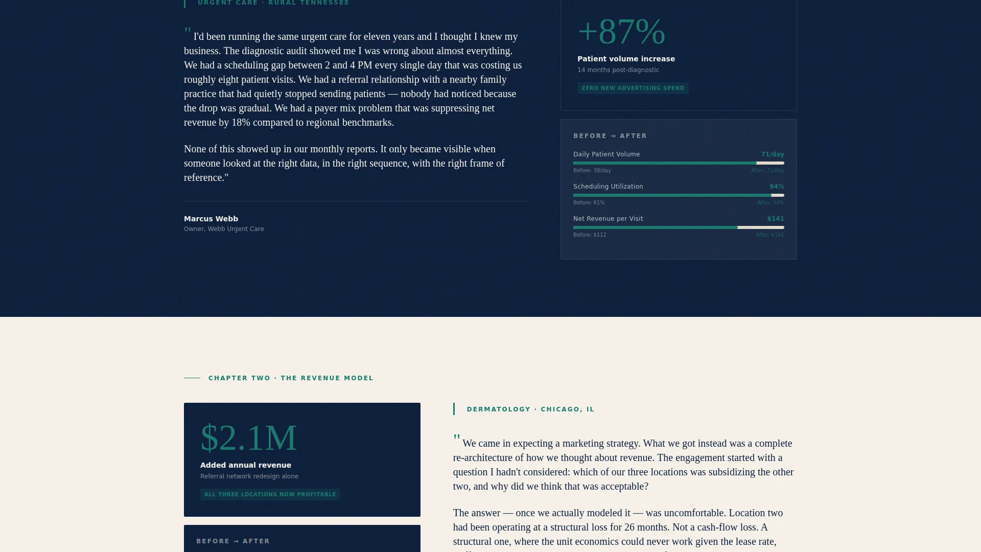 Healthcare Consulting Landing Page Template