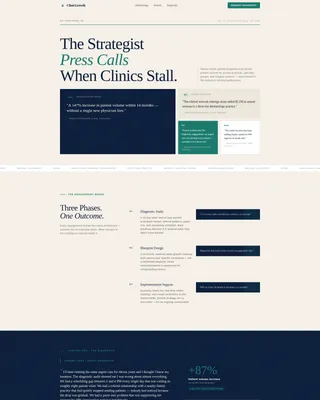 Healthcare Consulting Landing Page Template