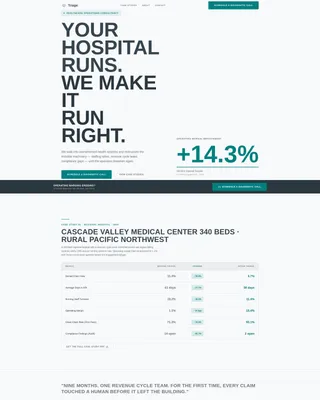 Healthcare Management Consultant Landing Page Template