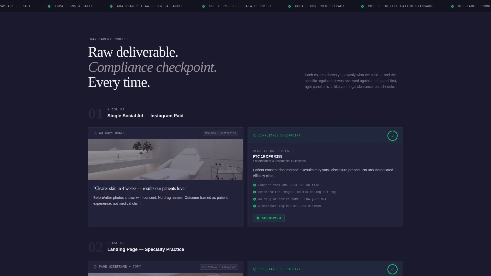 Healthcare Marketing Consultant Landing Page Template