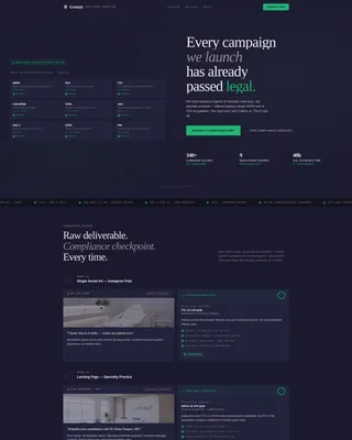 Healthcare Marketing Consultant Landing Page Template