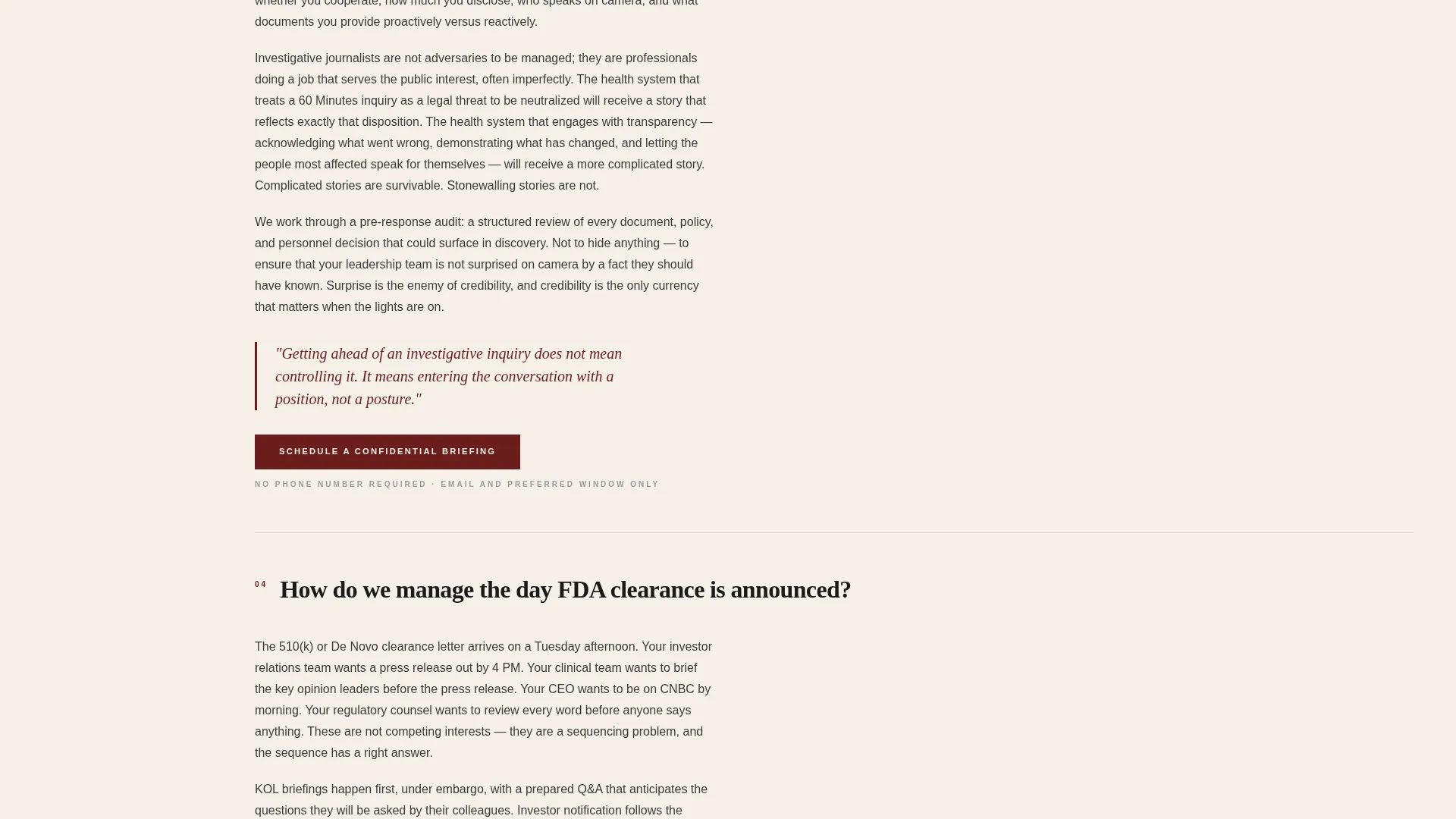 Healthcare PR Agency Landing Page Template