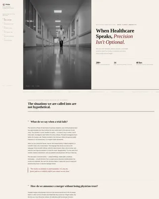 Healthcare PR Agency Landing Page Template