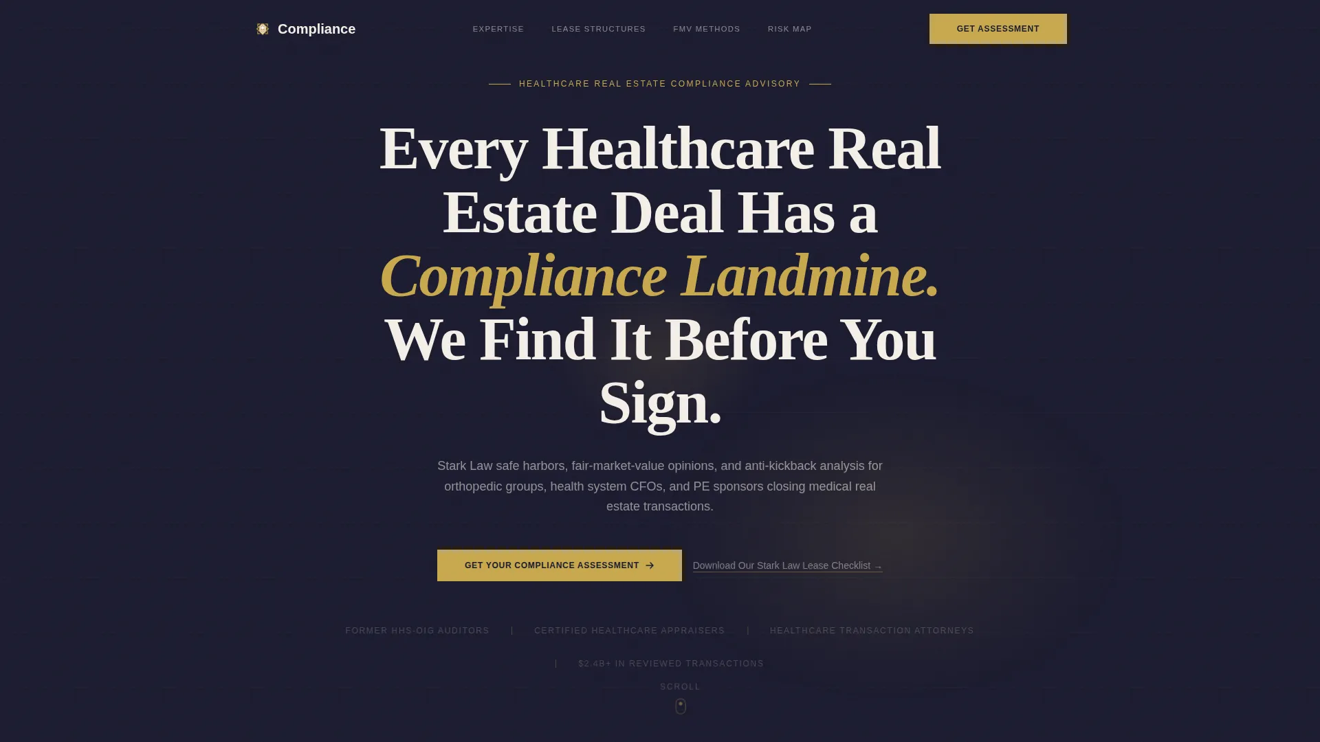 Authoritative Healthcarerealestate Landing Page Template